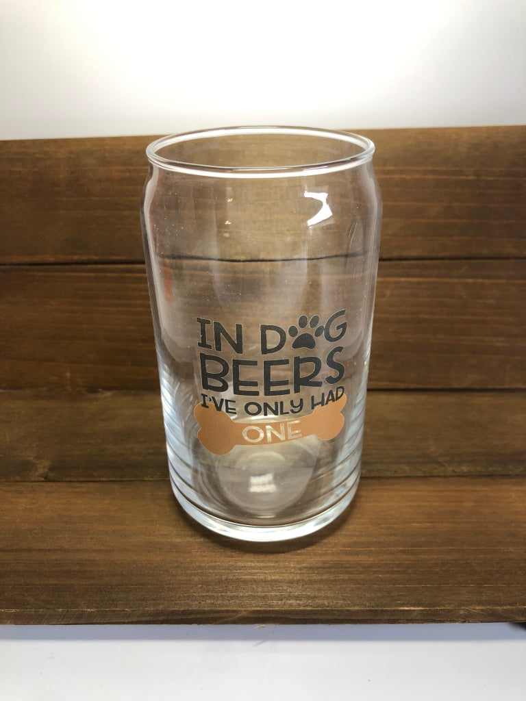 In Dog Beers - Beer Glass