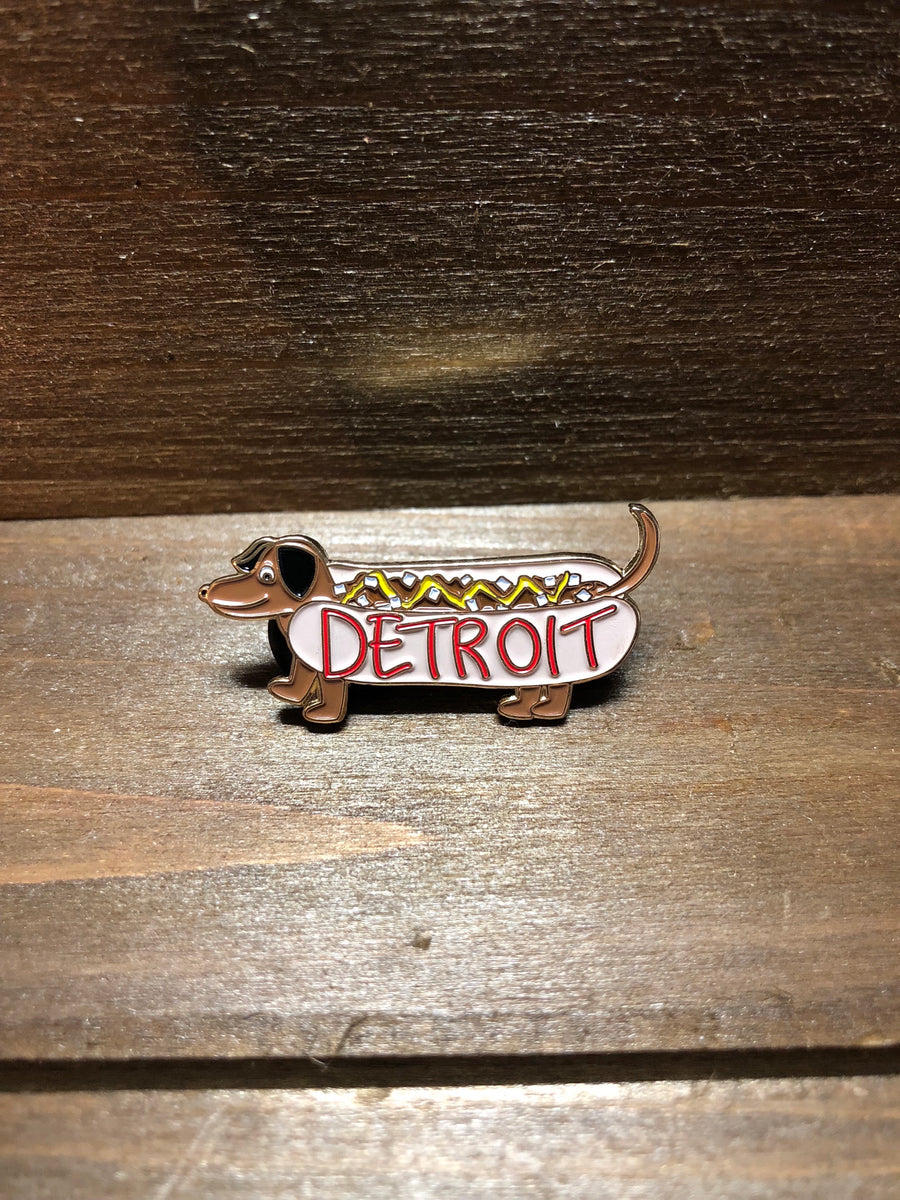 Detroit Coney Dog Enamel Pin